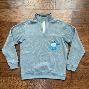 Columbia Men's Size M Great Hart Mountain II Half Zip Sweatshirt Heather Gray